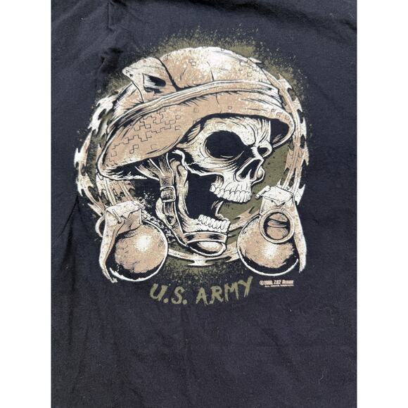 7.62 Design U.S. Army Never Accept Defeat T-Shirt Skull Eagle Graphic Men’s L - Picture 5 of 10